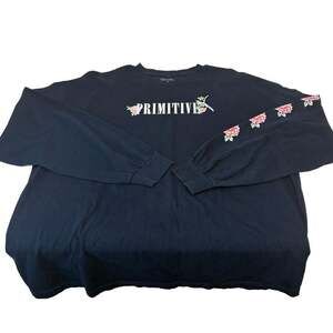 Primitive Skateboarding Floral Bird Long Sleeve T-Shirt Black 2XL